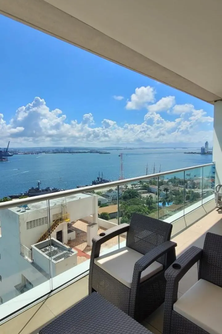 Apartmán Apartamentos En Edificio H2 Bocagrande Cerca Al Mar Cartagena